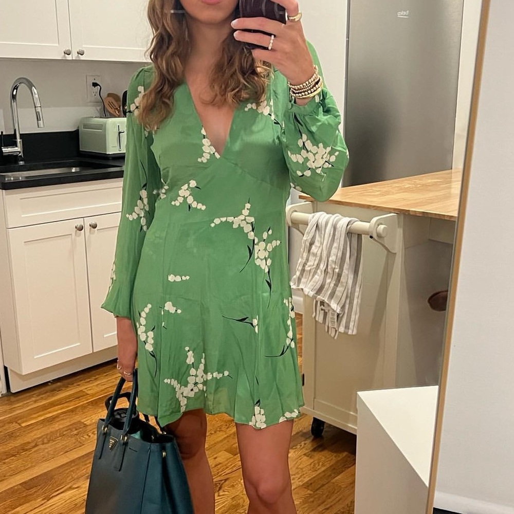 Realisation Par the Kate Dress Summer Loving Green size M